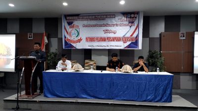 FOTO: legislator makassar syamsuddin raga kembali meyebar luaskan perda pelayan retribusi sampah.Hotel Tree.Selasa (15/08/2023)