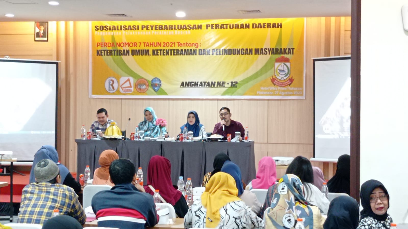 FOTO:Dewan nurul hidayat sosialisasi di hotel whiz prime .minggu(27/08/2023)