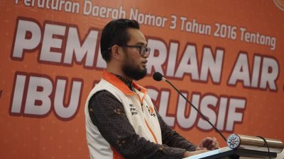 FOTO: Dewan Andi Hadi Ibrahim Baso Menyampaikan Pentingnya Perda Air Susu Ibu .Hotel Harper.Minggu (10/09/2023)