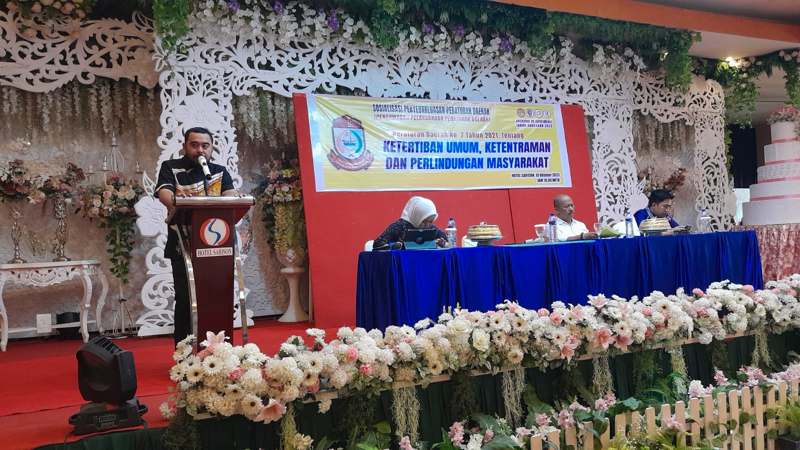 FOTO: Dewan Andi Suharmika Sosialisasi Perda Di Hotel Sarison.Selasa(10/10/2023)