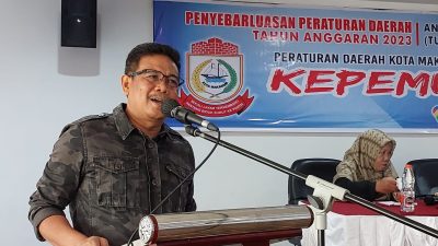 FOTO:sosialisasi perda kepemudaan ,Nasir rurung ajak pemuda berkreatif .Hotel Grand Maleo.Minggu (22/10/2023)
