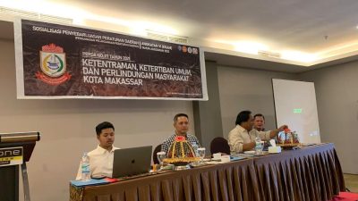 FOTO: legislator makassar supratman sosialisasi perda di hotel Maxone,minggu (15/10/2023)