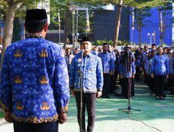 Camat Ujungpandang Pimpin Upacara Peringatan HKN di Halaman Balaikota Makassar