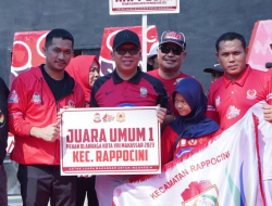 Kecamatan Rappocini Raih Juara Umum I Porkot VIII Makassar 2023