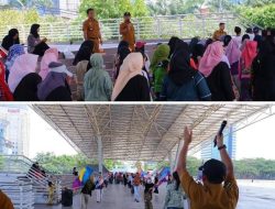 Agar Berjalan Lancar, Camat Ujung Pandang Pantau Langsung Latihan Karnaval Budaya HUT Kota Makassar