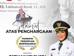 BPBD Makassar Bangga dengan Penghargaan Fatmawati Rusdi dalam Kategori “Influential In Female Leadership