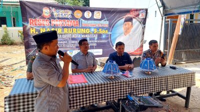 FOTO: Nasir Rurung Gelar reses titi ke enam dikelurahan tamangapa kec manggala rw 06 .jum'at (03/11/2023)