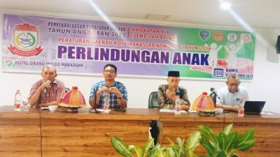 FOTO:Nasir rurung kembali mengelar sosialisasi perda perlindungan anak .dihotel grand maleo.kamis (16/11/2023)