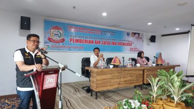 FOTO;nasir rurung kembali sosialisasi perda air susu ekslusif dihotel grand maleo.sabtu (18/11/2023)