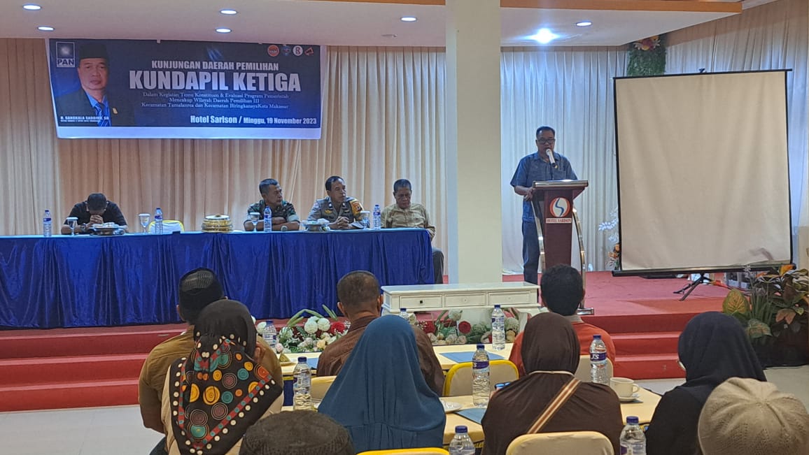 FOTO;Kunjungan daerah pemilihan (kundapil) sekaligus berdialog bersama warga kecamatan biringkanaya -tamalanrea.dihotel sarison.minggu (19/11/2023)