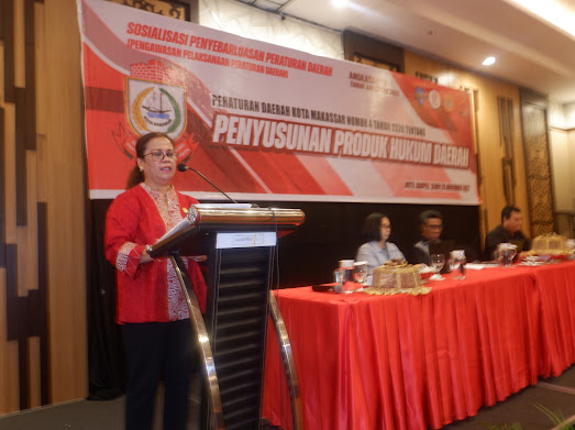 FOTO;Dewan galmerya kondorura sosialisasi perda produk hukum daerah .hotel harper makassar.senin (20/11/2023)