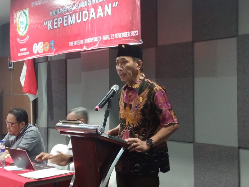 FOTO:APG sosialisasi perda kepemudaan .di hotel tree ,rabu (22/11/2023)