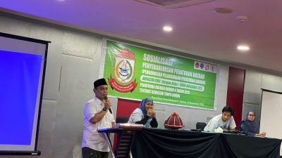 FOTO;rahmat taqwa sosialisasi perda kawasan tanpa asap rokok. Royal bay Hotel Makassar.Selasa (14/11/2023)