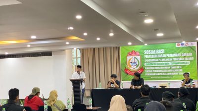 FOTO;sosialisasi perda minuman beralkohol rahmat tagwa tekankan pentingnya pengawasan.Royal bay Hotel.Sabtu(18/11/2023)