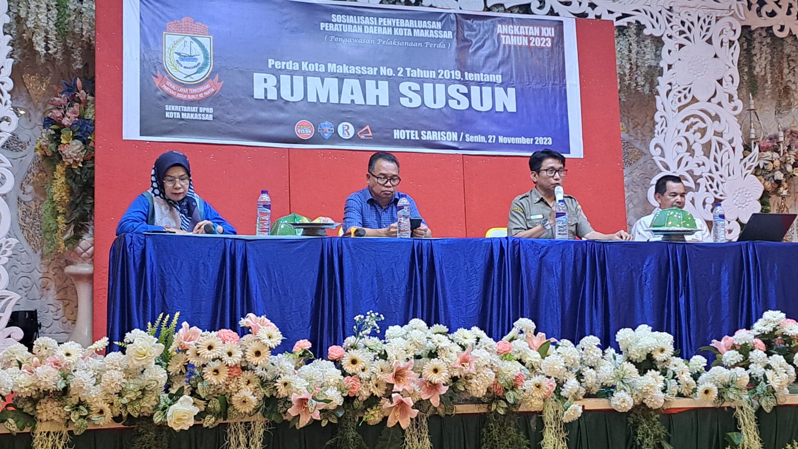 FOTO;sosialisasi perda rumah susun ,di hotel sarison .senin (27/11/2023)