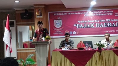 FOTO:APG sosialisasi perda pajak daerah di hotel LYNT.Selasa(28/11/2023)