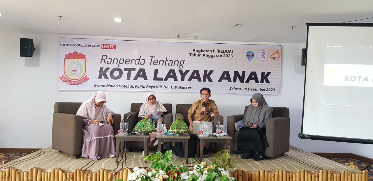FOTO: Dewan Yeni Rahman gelar FGD ranperda kota layak anak .anggaran tahun 2023.dihotel Grand Maleo.Selasa (19/12/2023)