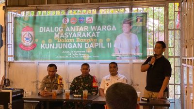 FOTO: RTQ mengelar dialog warga saat kunjungan dapil diwilayah kec ujung tanah .bertempat di Cafe SS Coffee Space jalan Sunu makassar.jumat (15/09/2023)