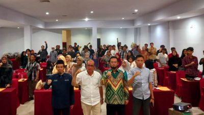 FOTO; legislator makassar andi hadi kembali mengelar sosialisasi perda perlindungan anak.hotel LYNT.selasa (05/12/2023)