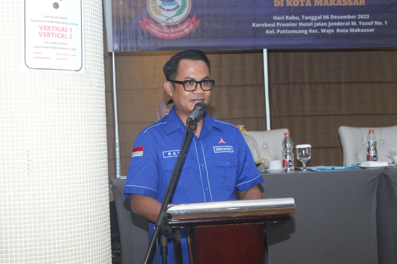 FOTO: H. Ray Suryadi Arsyad menjadi Narasumber .Di Hotel karebosi Premier .Rabu (06/12/2023)