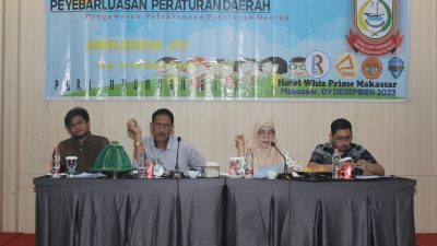 FOTO; Hj Nurul Hidayat Sosialisasi perda perlindungan anak.hoel Whizz Prime.Sabtu (09/12/2023)