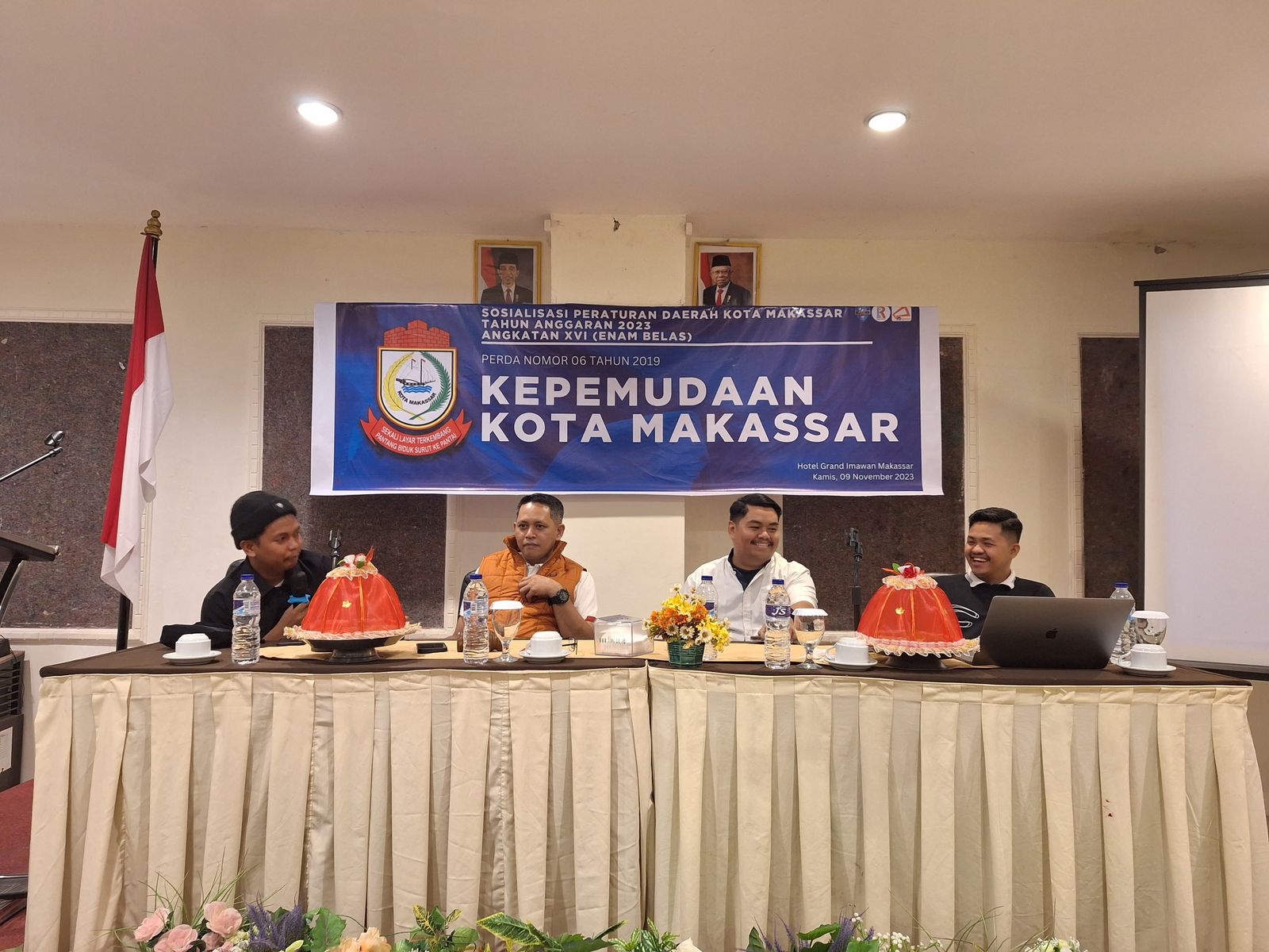 FOTO; politisi nasdem supratman sosialisasi perda kepemudaan.grand imawan.kamis (09/11/2023)