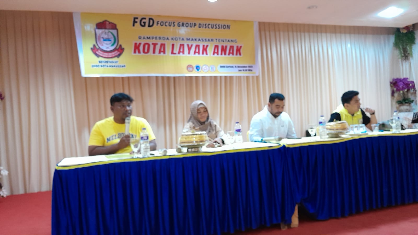 FOTO:Ranperda kota layak anak.hotel sarison.jumat,(15/12/2023).