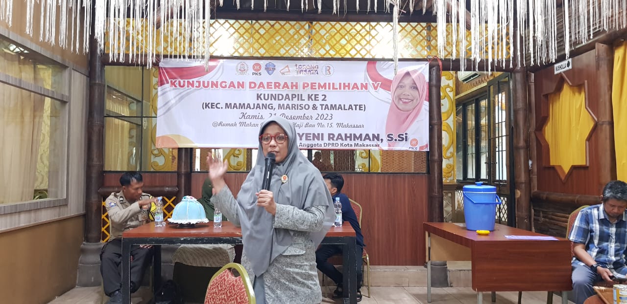 FOTO: dewan yeni rahman kundapil.bertempat di RM Dpr Ta.jalan haji bau .kamis (21/12/2023)