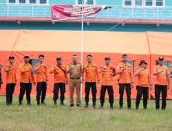 Sukseskan Pemilu 2024,BPBD Makassar Dirikan Tenda Digudang Logistik