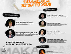 Pemkot Makassar Akan Adakan Seminar dan Peluncuran Peraturan Walikota Tentang Layanan Pendukung Penerapan Keadilan Restoratif