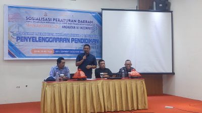 Anggota DPRD Kota Makassar Nasir Rurung Sosilisasi Perda Pendidikan