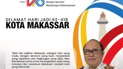  Kadis Dpmptsp Makassar Ucapkan Selamat Ulang Tahun Kota Makassar ke-418 Tahun