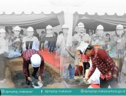Kepala DPMPTSP Kota Makassar Wakili Wali Kota pada Peletakan Batu Pertama PT. Panca Jaya Setia Cabang Makassar