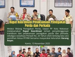 Ikut Andil Dalam Pemilu RT/RW.Satpoll PP Gelar Rapat Kordinasi