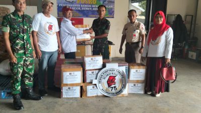 Peduli Sumatera-Aceh, Ketua PAC Rewa 75 Manggala Serahkan Bantuan Untuk Korban Longsor dan Banjir