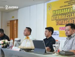 Bapenda Makassar Hadiri Sosialisasi Perda Retribusi Jasa Usaha