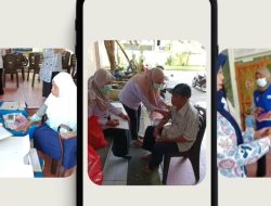 Kegiatan pemeriksaan kesehatan dan pemberian makanan sehat kepada lansia