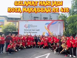 Dinas Pekerjaan Umum Kota Makassar turut berpartisipasi dalam kegiatan Jalan Sehat dalam rangka memeriahkan Hari Ulang Tahun Kota Makassar.