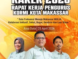 KORMI Makassar Gelar Raker 2026, Andi Ryan : Satukan Frekuensi Menuju Makassar Sehat dan Mulia