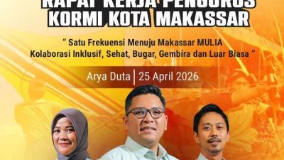KORMI Makassar Gelar Raker 2026, Andi Ryan : Satukan Frekuensi Menuju Makassar Sehat dan Mulia