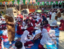 Semarak Menyambut HUT RI, Di SD. Inpres Tello Baru 1/2 Makassar.Gelar Lomba Mewarnai