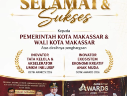 Raih Dua Kategori di Detik Awards 2026, Dinas Pertanahan Makassar Komitmen Perkuat Kolaborasi