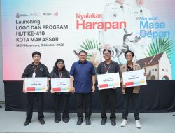 Munafri Resmi Luncurkan Logo HUT ke-419 Makassar Usai Seleksi Karya Designer Muda Lokal