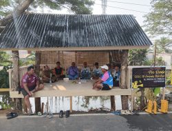 Wujudkan Lingkungan Aman, Warga RW 09 Kelurahan Manggala Bangun Pos Ronda