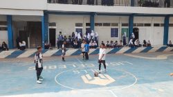 Pertandingan Futsal SMPN 08 Makassar Antar Kelas