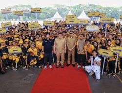 Dispora Dampingi Walikota Makassar Pelepasan Kontigen KONI Porprov XVIII